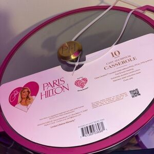 Paris Hilton Hot Pink Casserole with Gold Knob